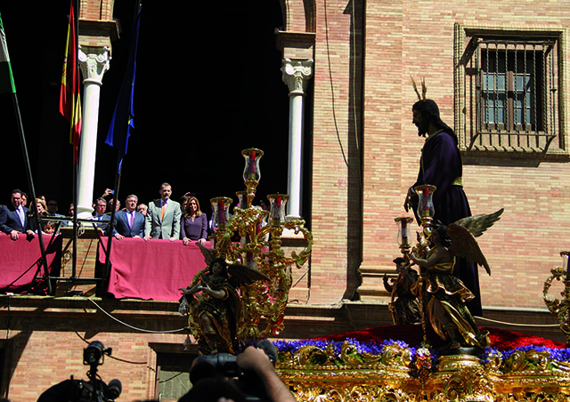 Felipe VI viene por vez primera en Semana Santa a Sevilla como Rey
